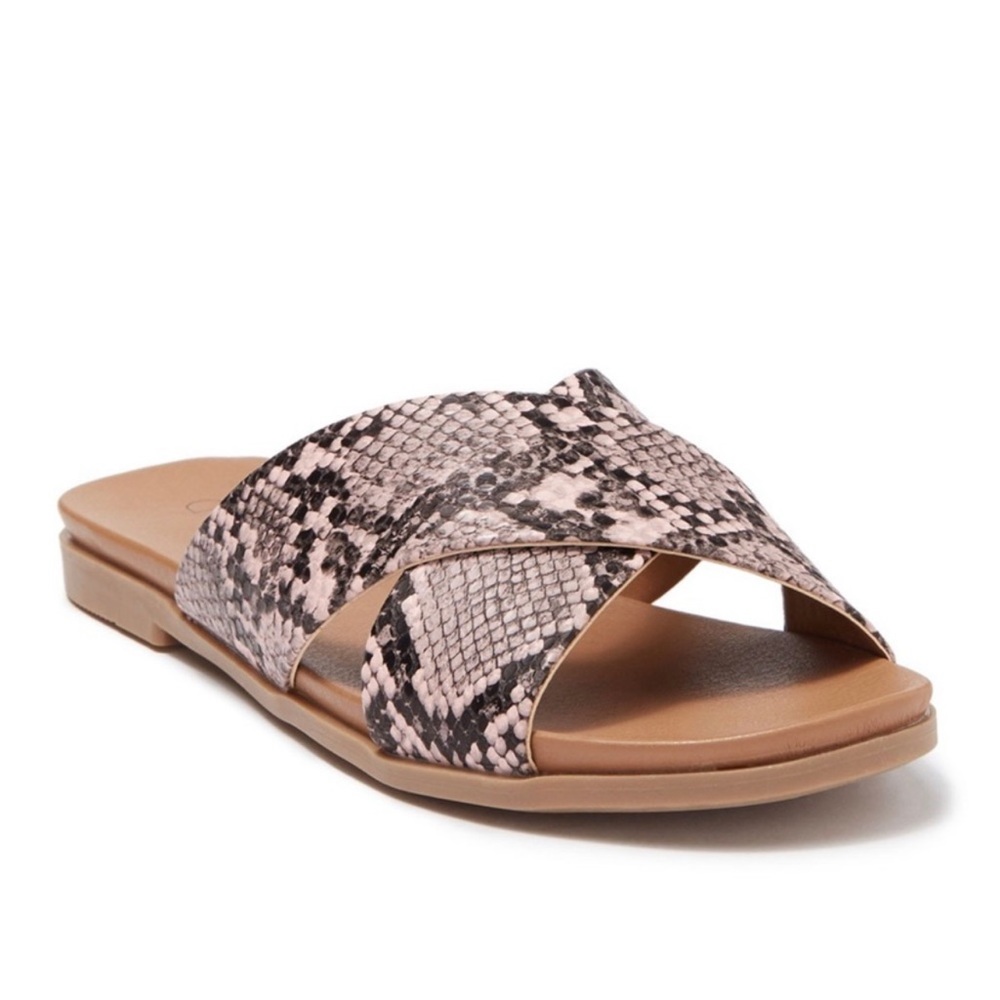 ABOUND Skylar Cross Band Flat Slide Sandal size 5.5